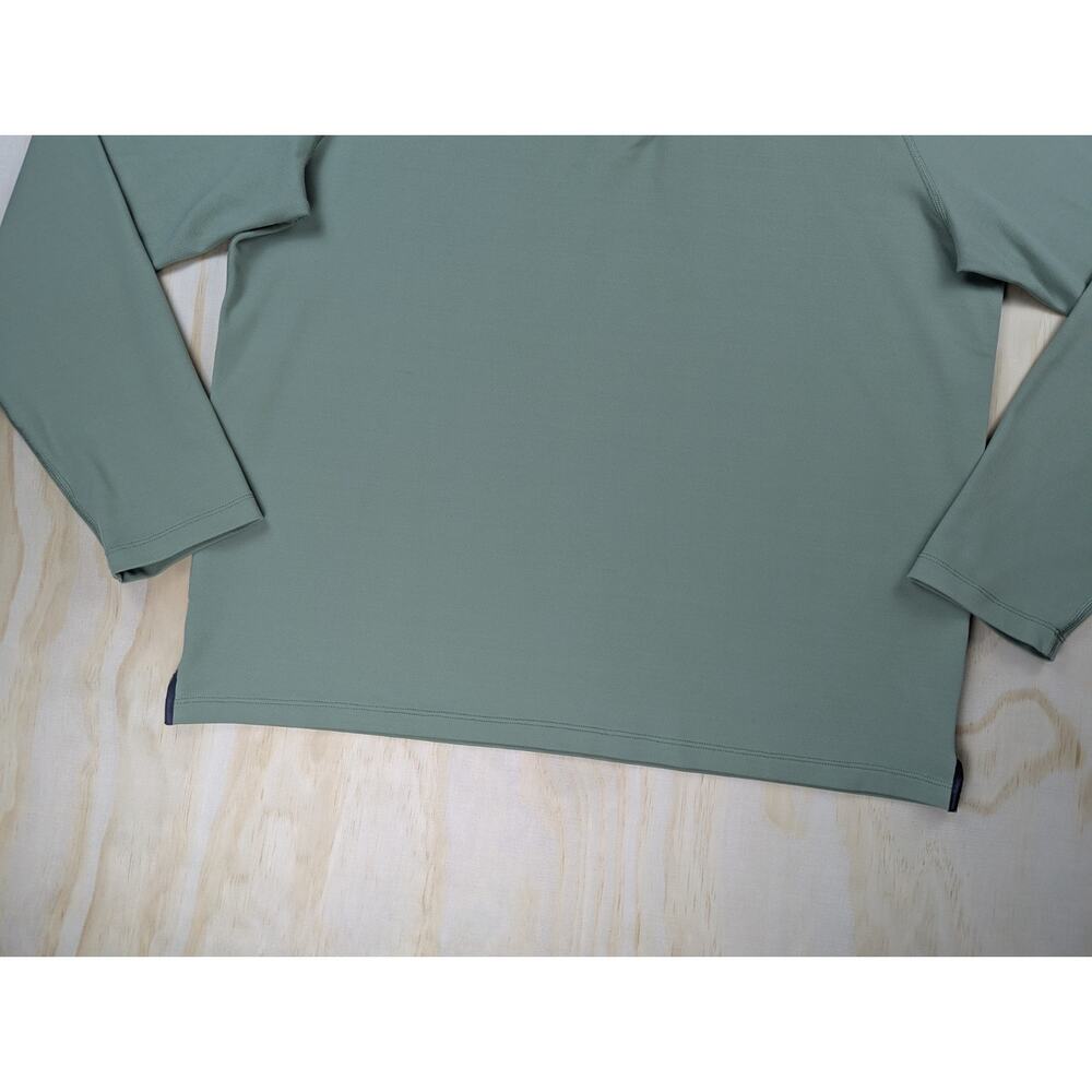Rhone Men's Large 1/4 Zip Pullover Sage Green Nylon Stretch Performance - Picture 2 of 9